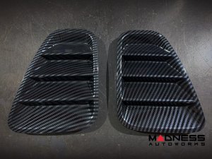 FIAT 500 Tail Light Cover Kit - Carbon Fiber Finish